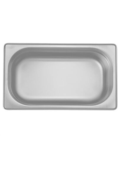 Generic وعاء أوزتي GN Gastronorm من الفولاذ المقاوم للصدأ، 1/4-100 مم، فضي