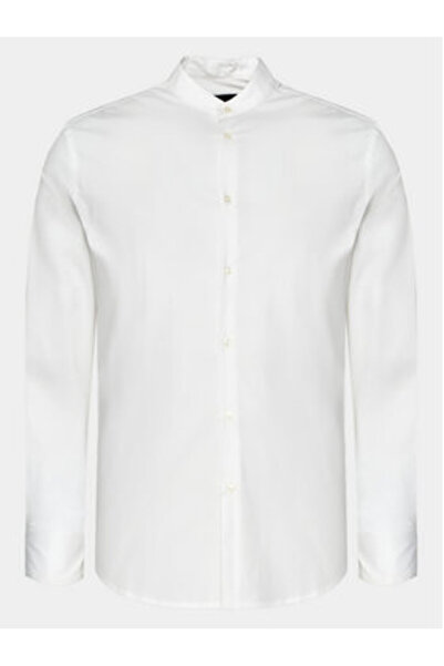 Sisley Ανδρικό Πουκάμισο 5CNXSQ032 Λευκό