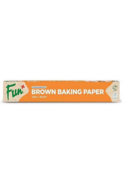 Generic ورق خبز مطلي بالسيليكون لا غنى عنه، 10 أمتار × 30 سم، بني