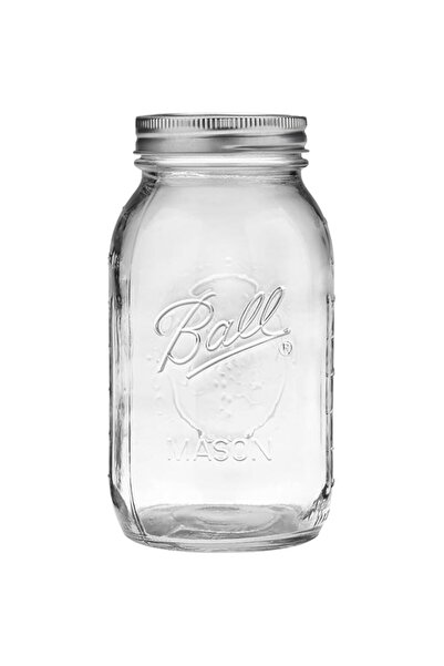 Generic Ball Wide Mouth Mason Jars (16 oz/Capacity) [6 Pack] with Airtight lids and Bandsi For Canning, Ferm