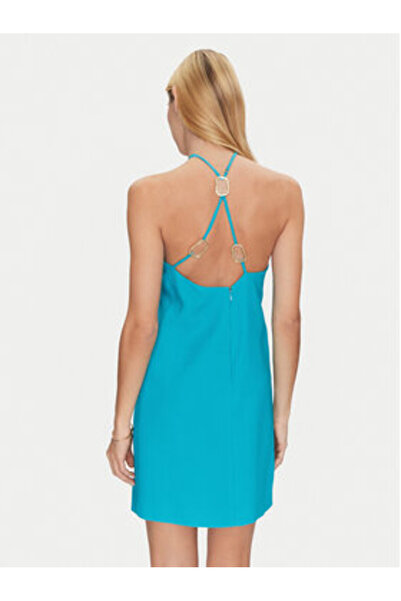 Simona Corsellini Γυναικείο Φόρεμα Κοκτέιλ P25CPAB03501 Μπλε