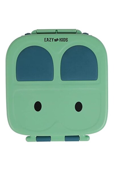 Generic Eazy Kids Bento Lunch Box w/t handle- Green