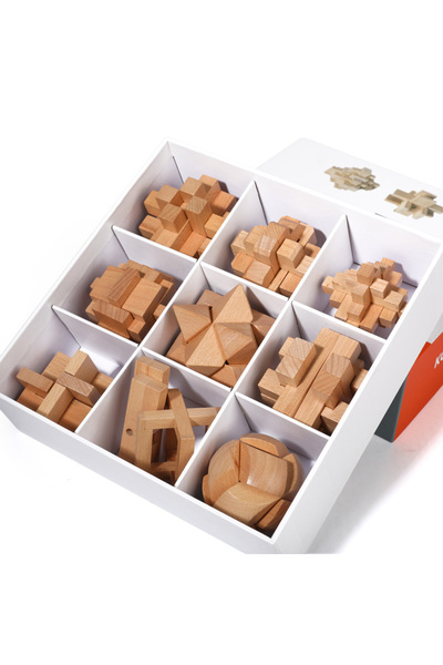 Picodino Set Educational Montessori Puzzle din Lemn 3D pentru Copii