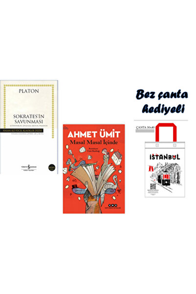 Yapı Kredi Yayınları Sokrates’in Savunması - masal masal içinde - bez çanta h...
