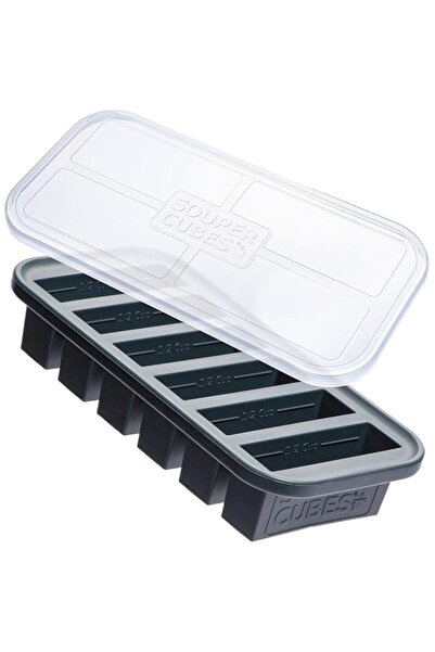 genric صينية تجميد سيليكون سعة نصف كوب مع غطاء - حاوية سهلة لإعداد الوجبات وت...