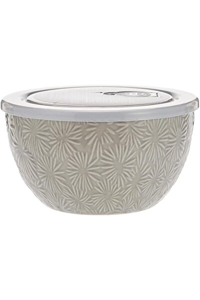 genric وعاء طعام الميكروويف على شكل زهرة المحار من لاديل أوكسلي، مقاس 15 سم × 15 سم × 8.5 سم، رمادي