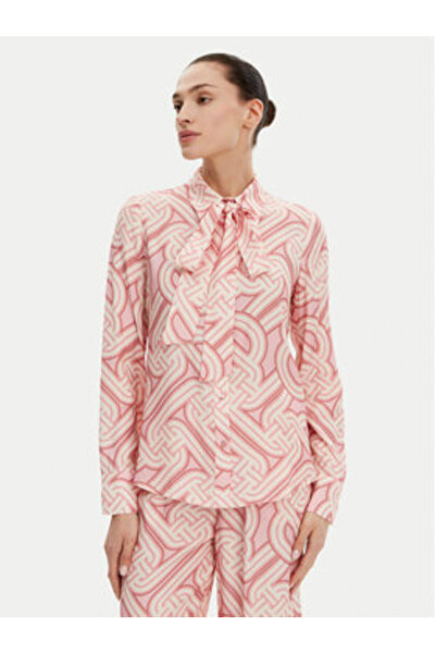 Silvian Heach Γυναικείο Πουκάμισο GPP25363BL Εκρού, Ροζ