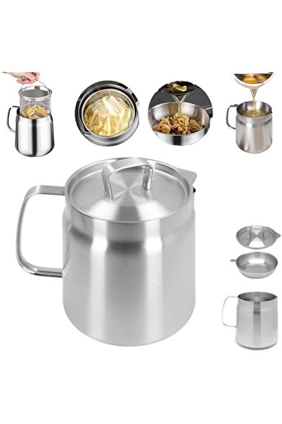 genric وعاء مصفاة زيت جوشيدا، وعاء شحوم من الفولاذ المقاوم للصدأ 304، فاصل بق...