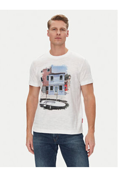 JOOP JEANS Ανδρικό T-Shirt 10019403 30045721 Λευκό