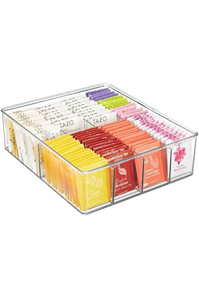 genric منظم تخزين الطعام البلاستيكي من إم ديزاين، واسع جدًا، مناسب للمطبخ، والمخزن، والخزانة، وسطح العمل