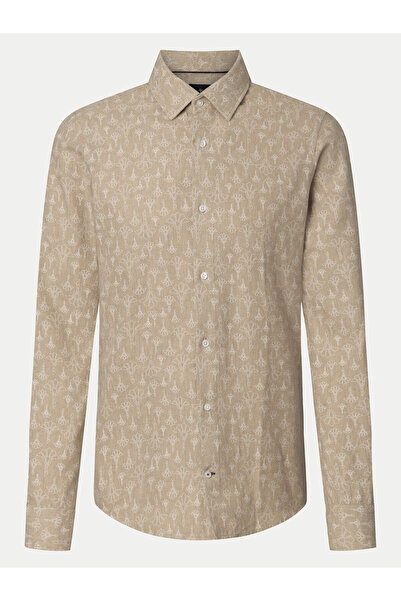 Joop Ανδρικό Πουκάμισο 10018635 30043581 Μπεζ