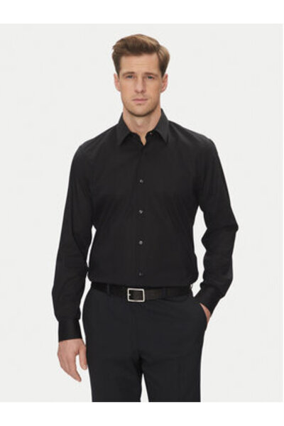 Joop Ανδρικό Πουκάμισο 10018893 30044587 Μαύρο