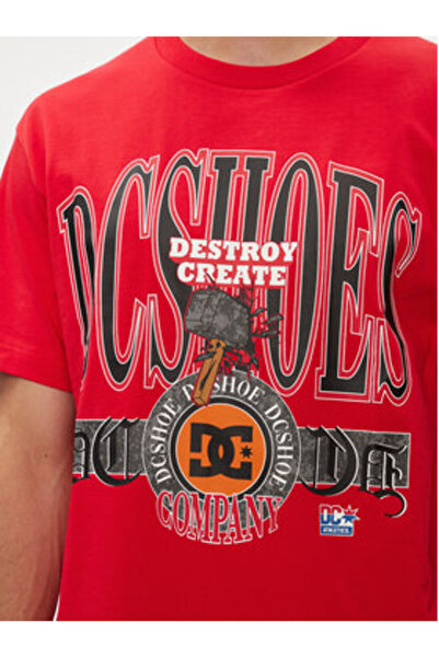 DC Ανδρικό T-Shirt ADYZT05345-RQR7 Κόκκινο