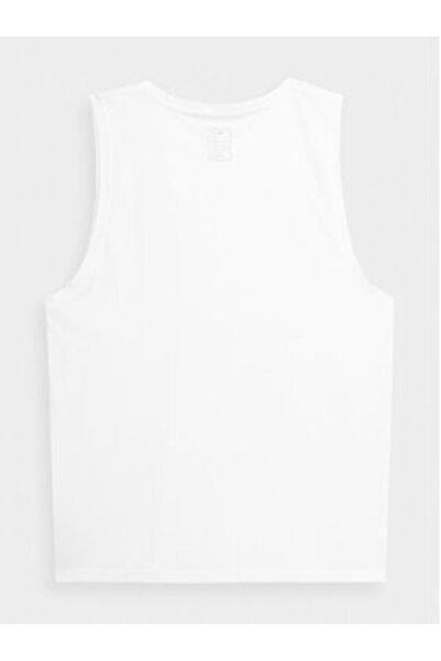 4F Ανδρικό αμάνικο τοπ 4FSS23TTSHM368 Λευκό