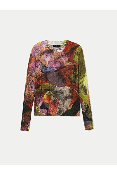 Desigual Γυναικείο Πουλόβερ 24WWJF75 Πολύχρωμο
