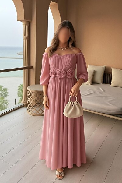 Generic Soft, feminine, pastel pink dress.