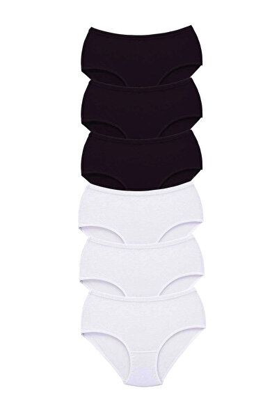 shopwave 6 Pieces Tutku Women's High Waist Bato Thick Rubber Panties S4