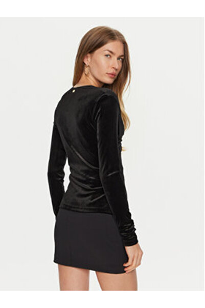 Just Cavalli Γυναικεία Μπλούζα 77PAMF03 Μαύρη