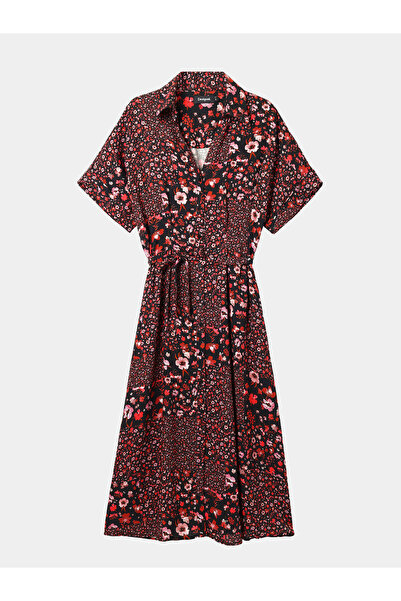 Desigual Γυναικείο Φόρεμα-Πουκάμισο 24SWVW41 Μαύρο