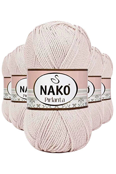 NAKO 5 Adet Pırlanta Amigurumi El Örgü İpi Yünü Bal Köpüğü 10889
