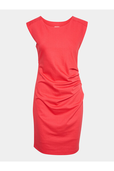 Kaffe Γυναικείο Φόρεμα Κοκτέιλ 10508422 Κόκκινο