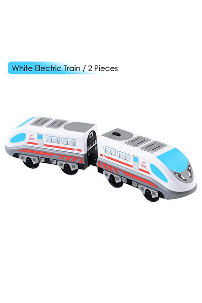 Choice4 قطعتان من القطار الكهربائي المغناطيسي مع دمية صغيرة، لعبة سكة حديد خش...