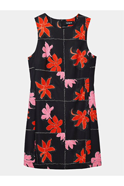 Desigual Γυναικείο Καλοκαιρινό Φόρεμα 24SWVW01 Μαύρο