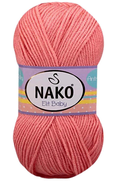 NAKO Elite baby hand knitting yarn non-pilling baby wool salmon 1469