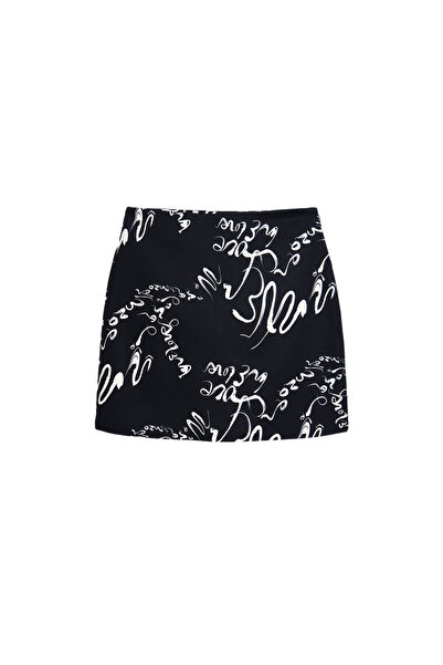 Desigual Γυναικεία Μίνι Φούστα 25SWFW03 Μαύρη