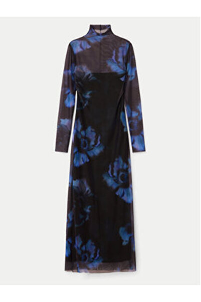 Desigual Γυναικείο Φόρεμα Casual 24WWVK54 Μπλε