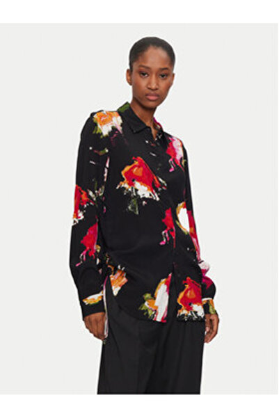 Desigual Γυναικείο Πουκάμισο 24WWCW15 Μαύρο