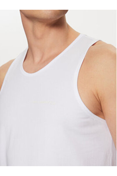 Karl Lagerfeld Σετ 2 ανδρικών αμάνικών μπλουζών A1M47091 Λευκό, Μαύρο