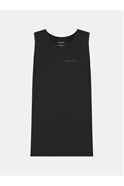 Karl Lagerfeld Σετ 2 ανδρικών αμάνικών μπλουζών A1M47091 Λευκό, Μαύρο