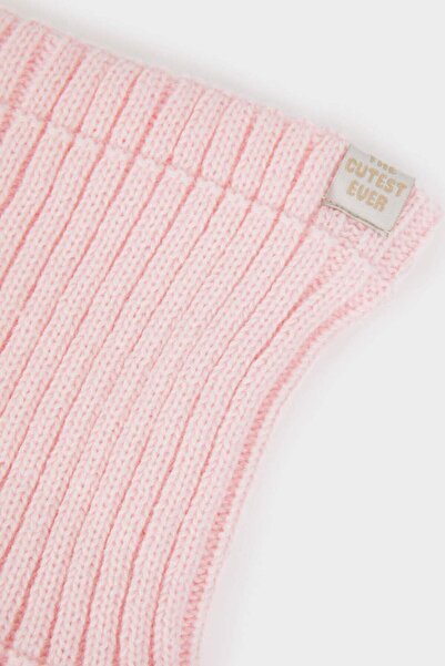 DeFacto Baby Girl Fleece Inside Knitwear Neck Collar F2879A525Wn