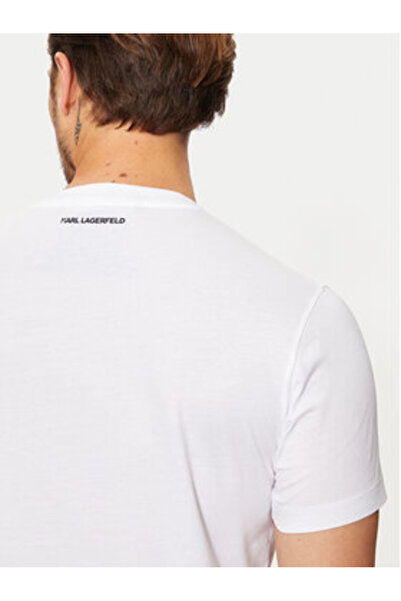 Karl Lagerfeld Ανδρικό T-Shirt 755061-544241 Λευκό