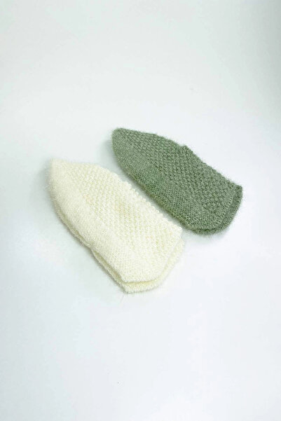 HarmonyAura 2 Pairs of Hand Knitted Winter Stylish Women's Wool Booties Set 6