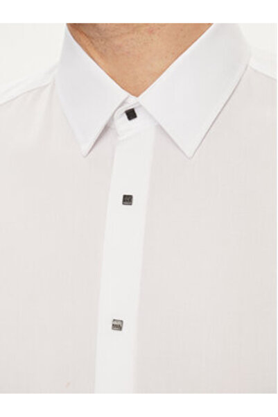 Karl Lagerfeld Ανδρικό Πουκάμισο 605000 Λευκό