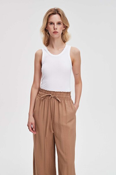 Livia Solid Wide-Strap Top