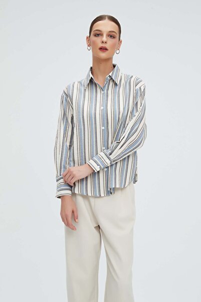 Nichii Striped Long-Sleeve Shirt
