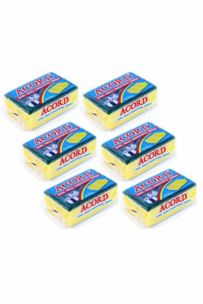 HarmonyAura 6 Pieces Jumbo Size Industrial Multi-Purpose Dish Sponge 13x8x4 Cm