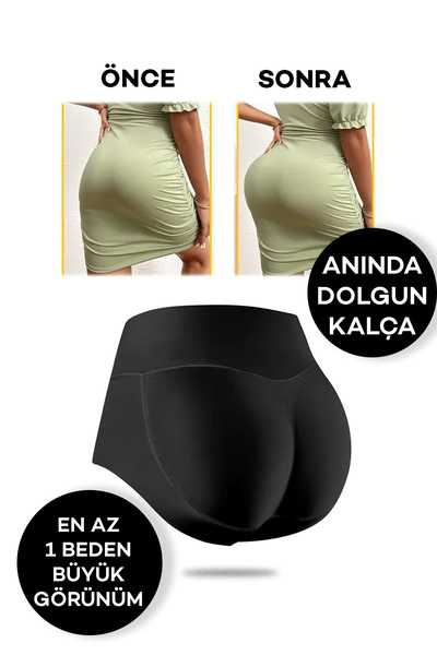 ALEXANDER HUD Kadın Kalçayı Dolgun Gösteren Popo Destekleyici Dikleştirici Pop Up Push Up Külot Korse