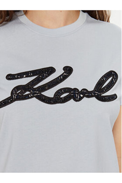 Karl Lagerfeld Γυναικείο T-Shirt A1W17117 Μπλε