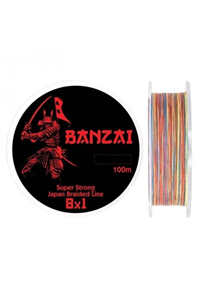 Baracuda Fir textil Banzai 100 m Baracuda, multicolor Super Strong, Multicolor, pentru spinning Raptor 0.16