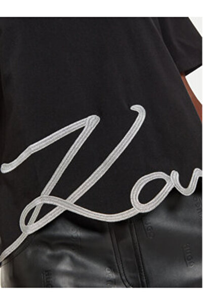 Karl Lagerfeld Γυναικείο T-Shirt 226W1703 Μαύρο