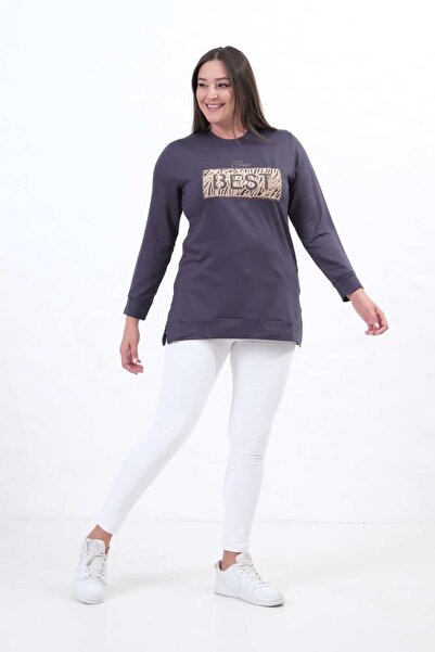 tarzımsüper Γυναικείο μαλακό υφασμάτινο μαντήλι με κρυστάλλινο λαιμόκοψη και σχισμή