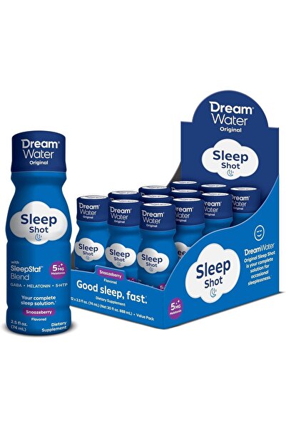 genernic Dream Water Sleep Shot Original - Single Bottle Sleep Aid with Melatonin 5mg, 2.5 Oz (74ml), Pack of