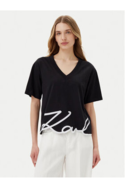 Karl Lagerfeld Γυναικείο T-Shirt A2W17112 Μαύρο