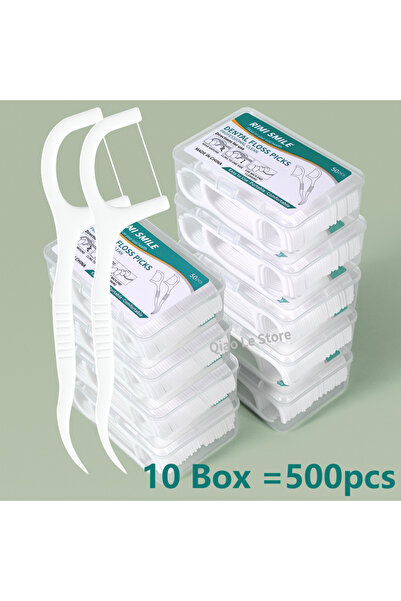 Choice1 C607-10 Box 1/2/5/10 Box Portable Disposable Dental Floss Plastic Toothpick High-tension Dental Flos