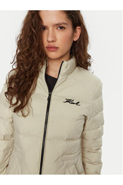 Karl Lagerfeld Γυναικείο Μπουφάν με Πούπουλα 246W1513 Μπεζ