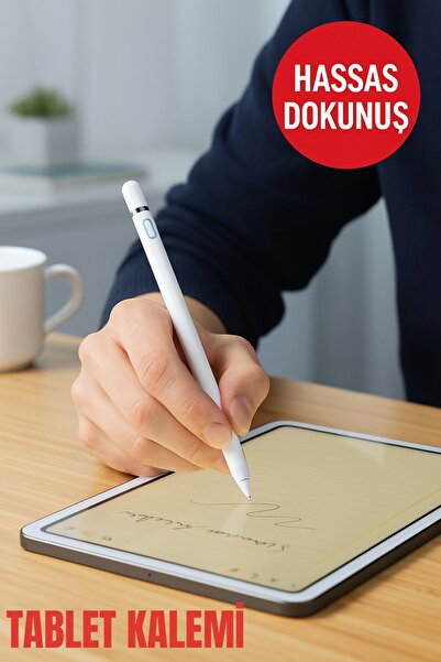 TOYFEST Manyetik Kapaklı Şarjlı Stylus Kalem – 1.4mm Hassas Uç, Tüm Tablet ve...